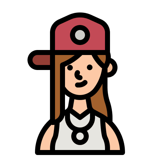 Woman hip hop woman teen icon