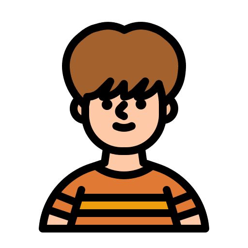 Boy avatar user young icon