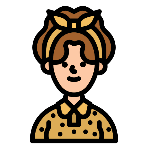 Fashionist woman avatar designer icon