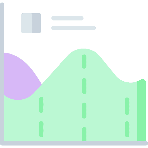 Line chart growth chart business and finance business icon