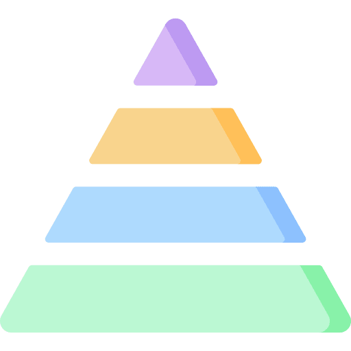 Pyramid infographic pyramid business and finance icon