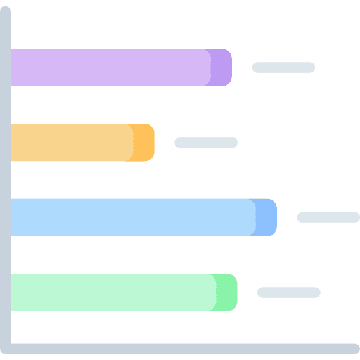 Bar chart charts seo and web business and finance icon