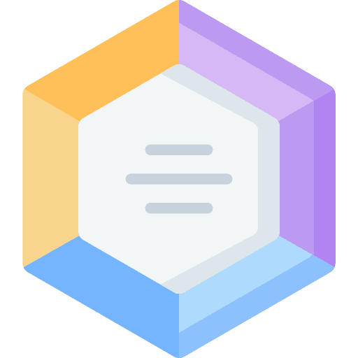 Chart business and finance hexagon business icon