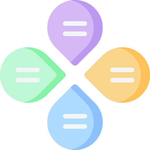 Diagram process business flow chart icon