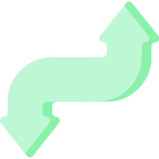 Arrow arrow chart infographics icon