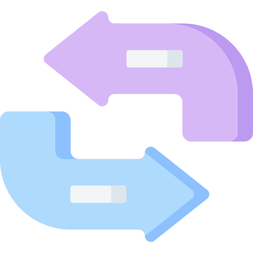 Arrow arrow flow business and finance icon