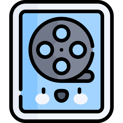 Cinema poster film wall icon