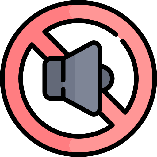 Mute mute volume signaling icon