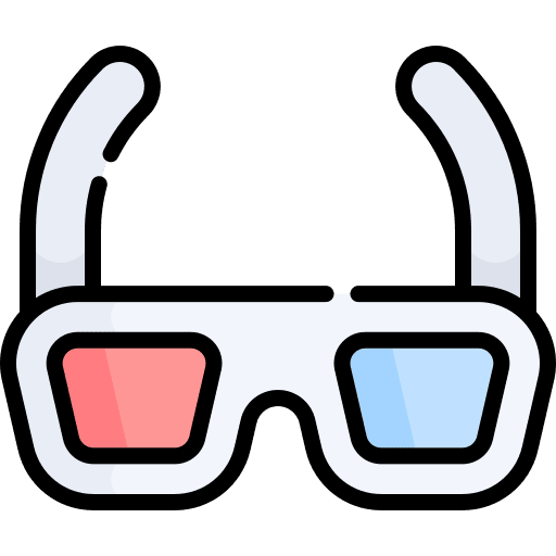 3d glasses film entertainment cinema icon