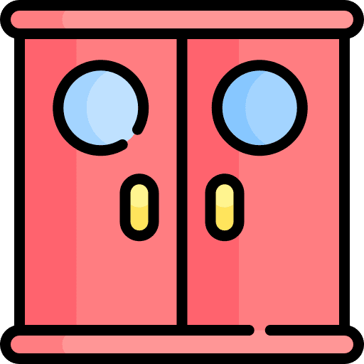 Door doorway exit door furniture and household icon