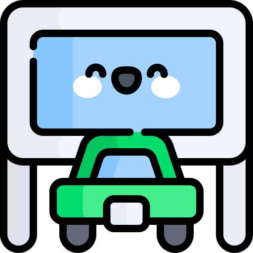 Drive in cinema transportation movie icon