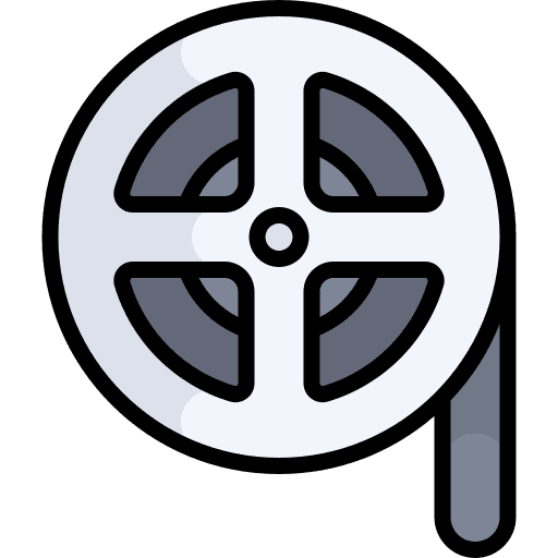 Film roll film strip film roll entertainment icon