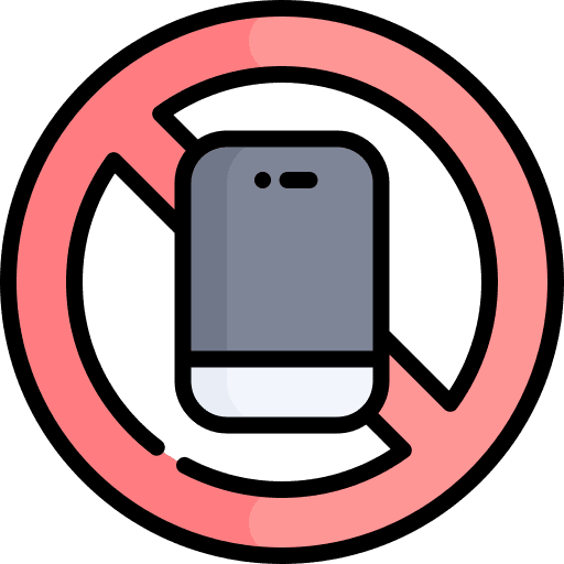 No phone smartphone prohibition no phone icon