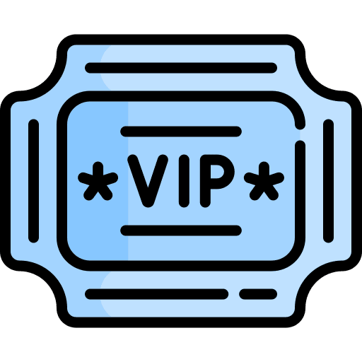 Vip ticket entertainment files and folders icon