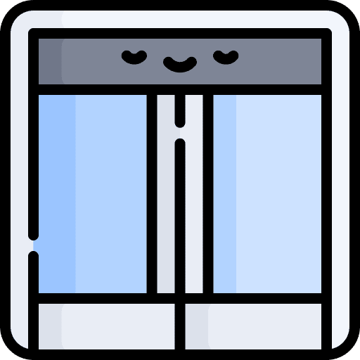 Automatic doors electronics access automatic doors icon