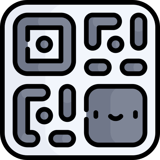 Qr code commerce and shopping digital ui icon