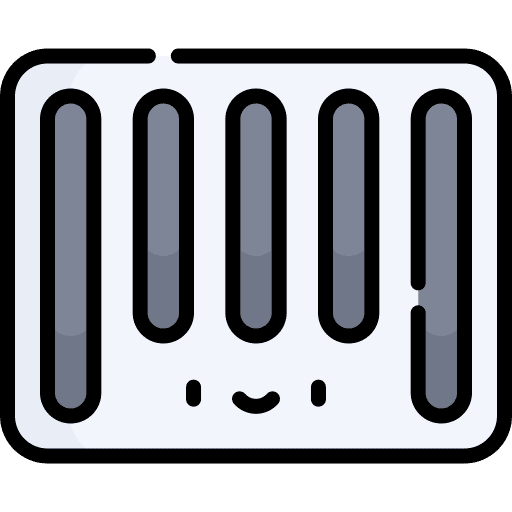 Barcode scan product shop icon