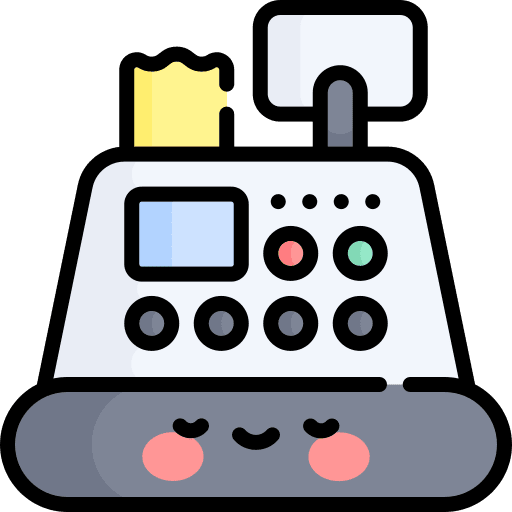 Cashier machine commercial business commerce and shopping icon