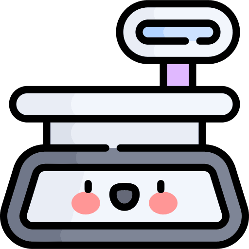 Scale supermarket weight electronics icon