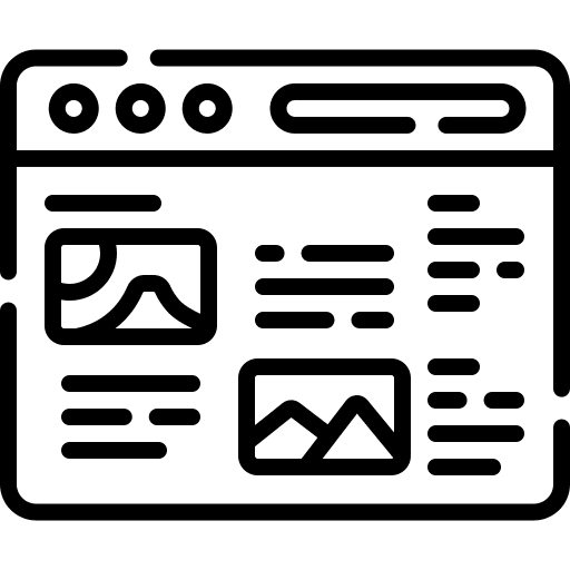 Blog page internet web icon