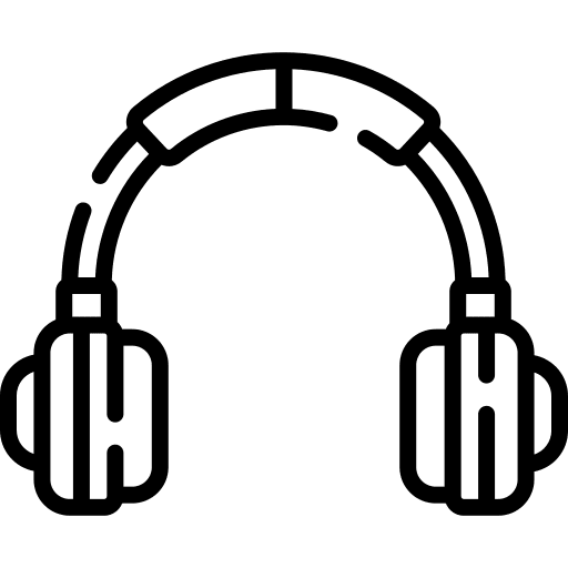 Headset headphone audio headset icon