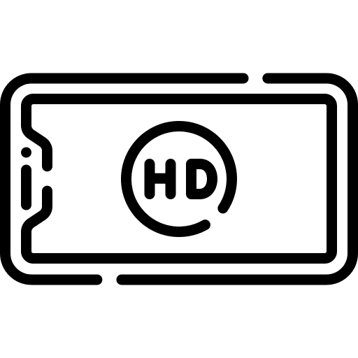 High definition smartphone electronics high definition icon