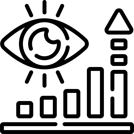 Audience audience statistics line bars icon