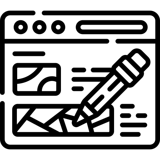 Blogging communications influencer web icon