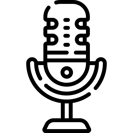 Microphone sound voice recording radio icon