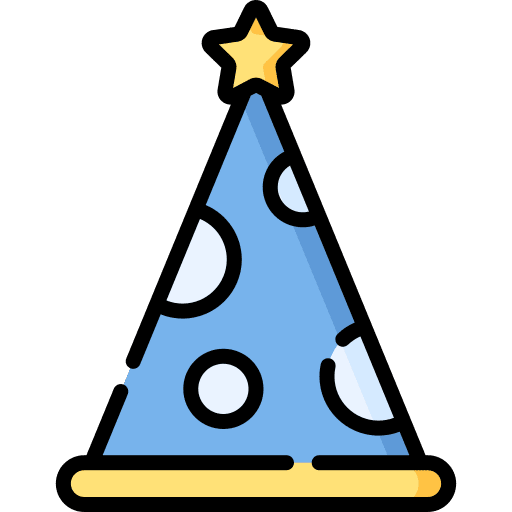 Hat celebration fun hat birthday and party icon