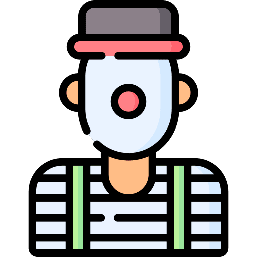 Pantomime pantomime man job icon