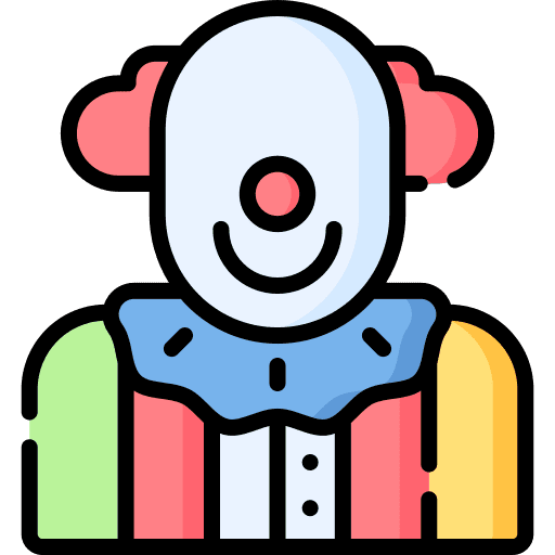 Clown costume man clown icon