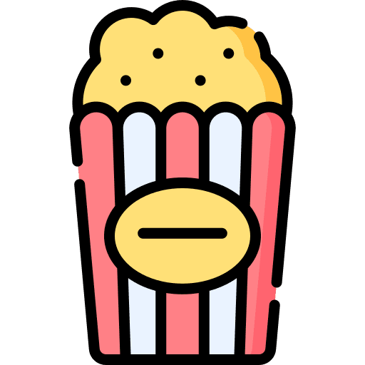 Popcorn entertainment salty popcorn icon
