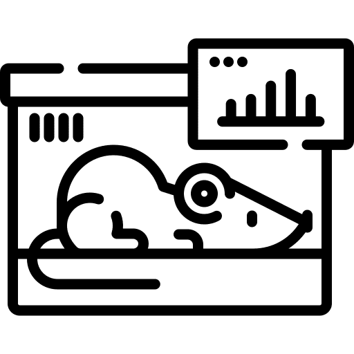 Study lab rat animals icon