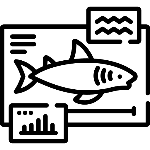 Biology fish animals marine icon