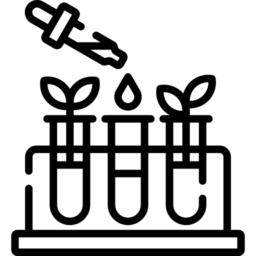 Experiment lab education plant icon