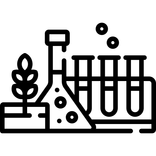 Laboratory plants flask education icon