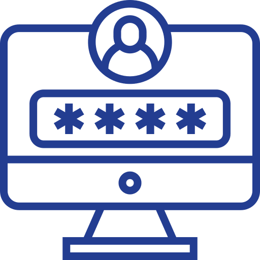 Login profile user social media icon