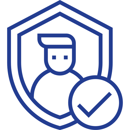 Verify social media verify shield icon