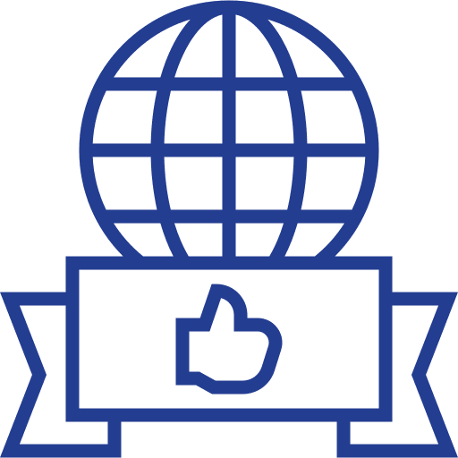 Global world social media global icon