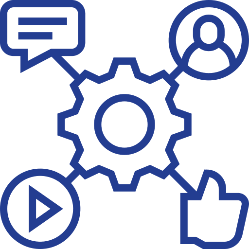 Management chat thumbs up users icon