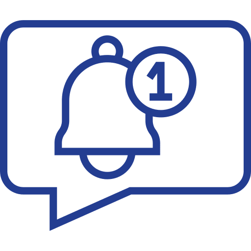 Notification social media notification chat icon