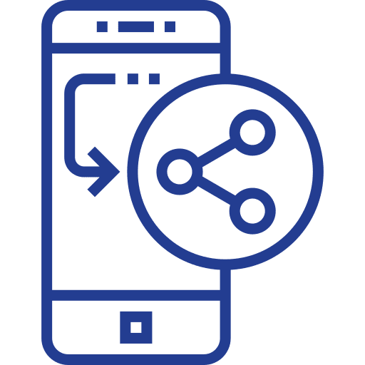 Share technology multimedia share icon