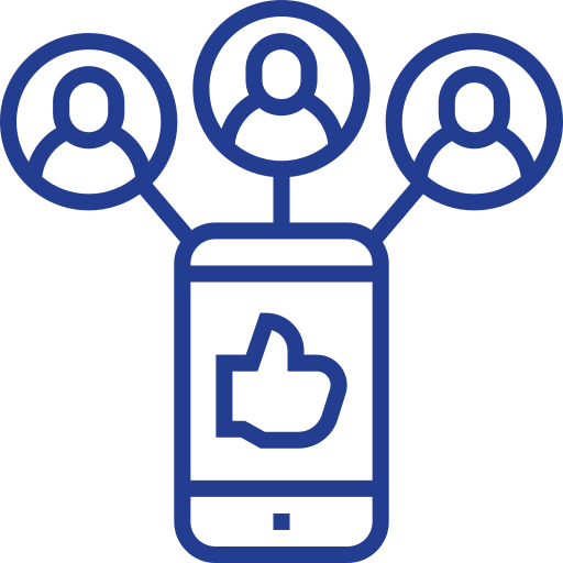 Share thumbs up share smartphone icon