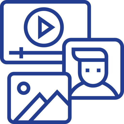 Social media social media picture video icon