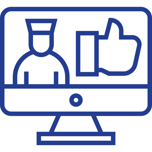 Social media well done social media computer icon