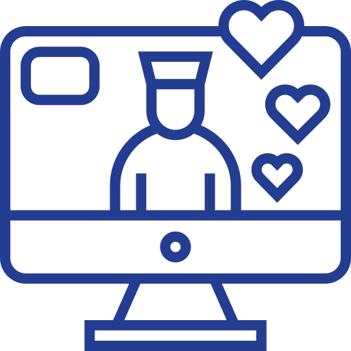 Support screen support social media icon