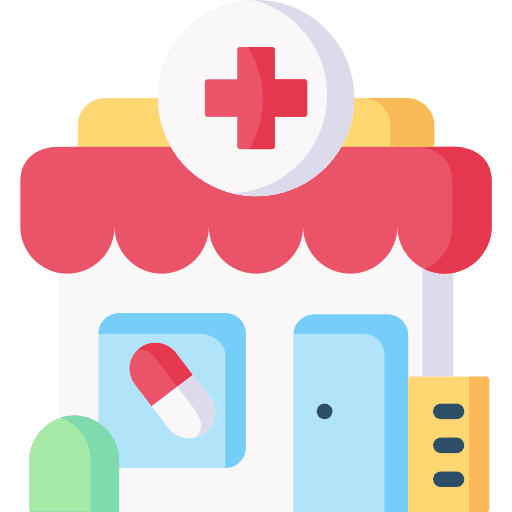 Drugstore healthcare pharmacy drugstore icon