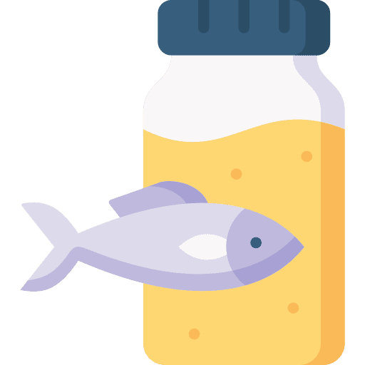 Fish oil nutrition bottle fish oil icon
