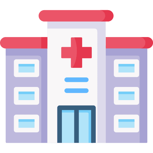 Hospital healthcare buildings hospital icon